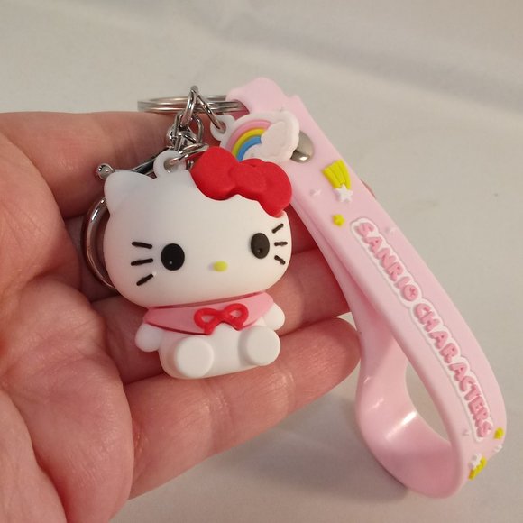 Hello Kitty Sanrio Key Chain Key Ring Charm Cute Figurine Keychain Party Gift - Picture 4 of 8